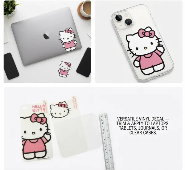 Hello Kitty Body Decal Sticker and Screen Protector For iPhone 4/4s