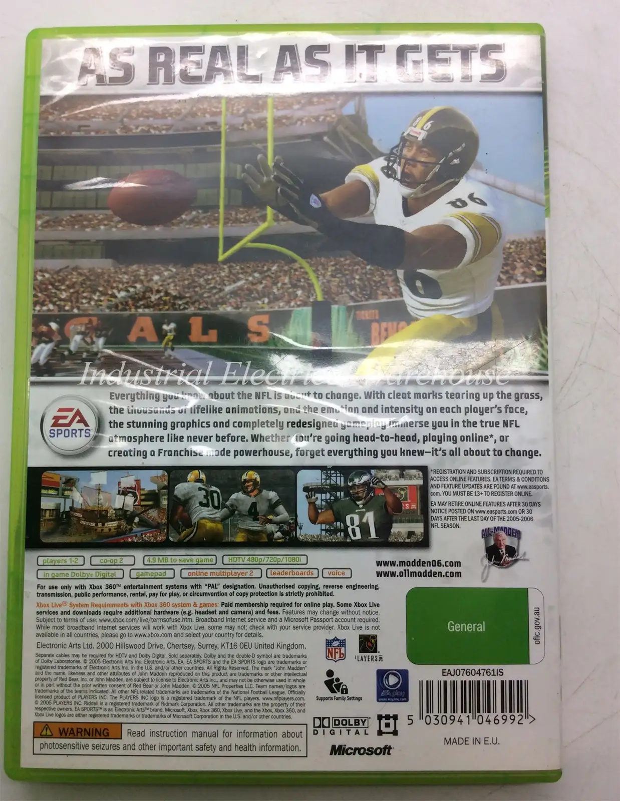Xbox 360 Madden NFL 06 Exclusive NFL Licence Game Disc & Manual PAL – photo 2