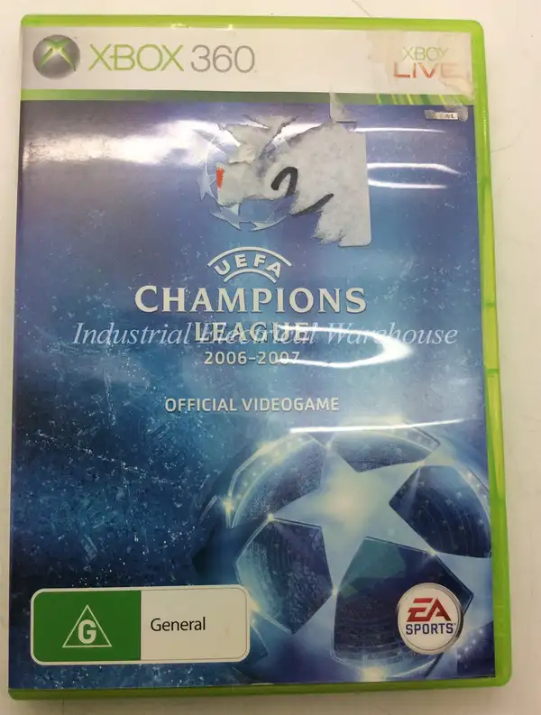 Xbox 360 UEFA Champions League 2006-2007 Official Videogame Disc & Manual PAL