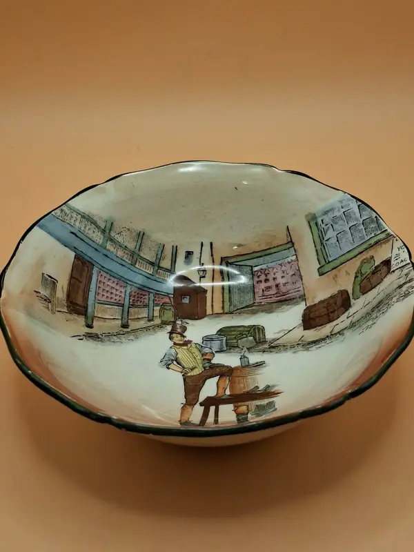 Antique 1908 Royal Doulton Dickens Ware Sam Weller Bowl D2473 First Series VGC