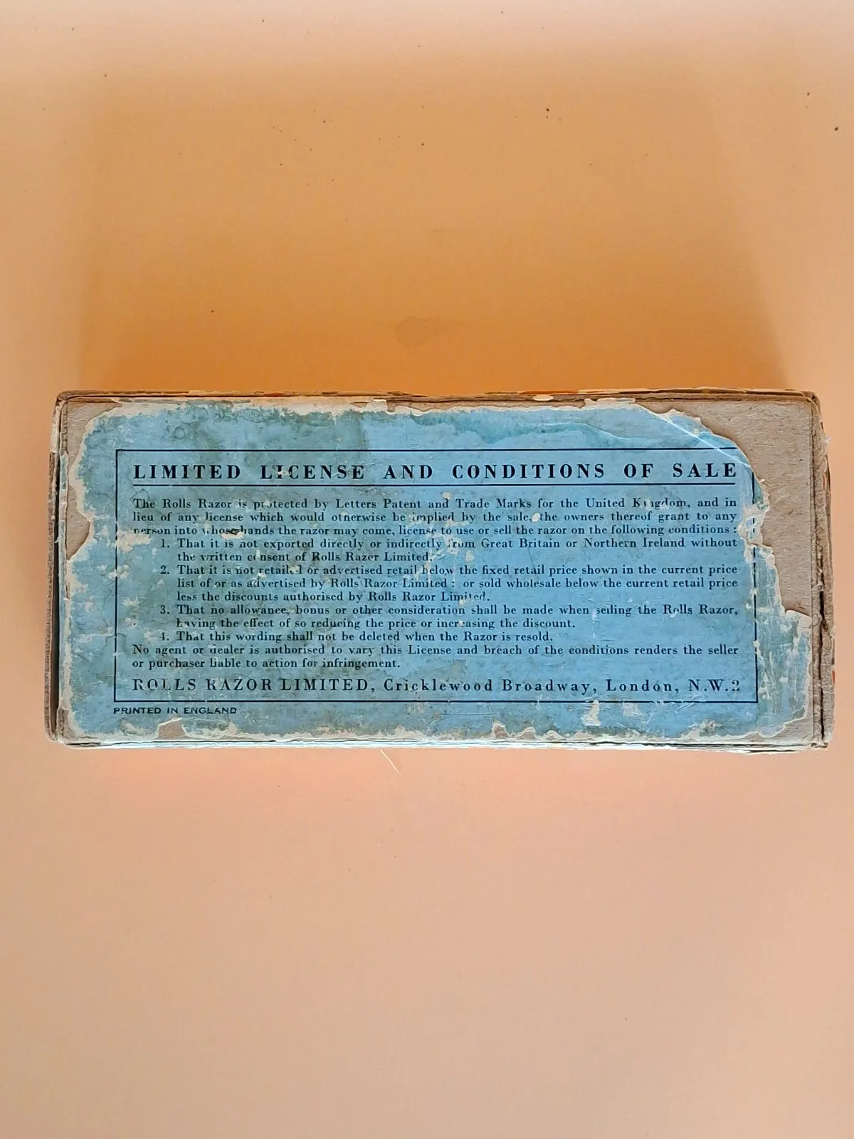 Vintage British Rolls Razor Imperial No 2 Self Honing Safety Razor W/ Box Insert – photo 2