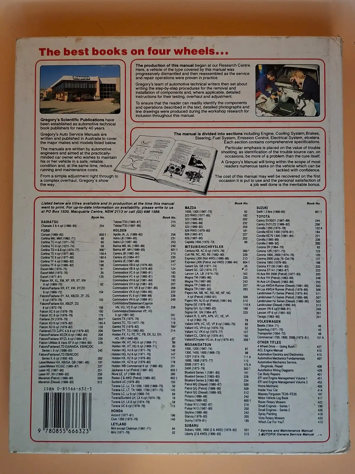 Gregory's No 189 Mitsubishi Sigma GH GJ Series Service Repair Manual 1980-1983 – photo 2