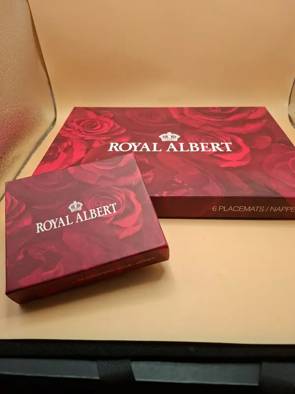 Royal Albert Old Country Roses Placemats & Coasters Set 6 Boxed Ashdene Unused