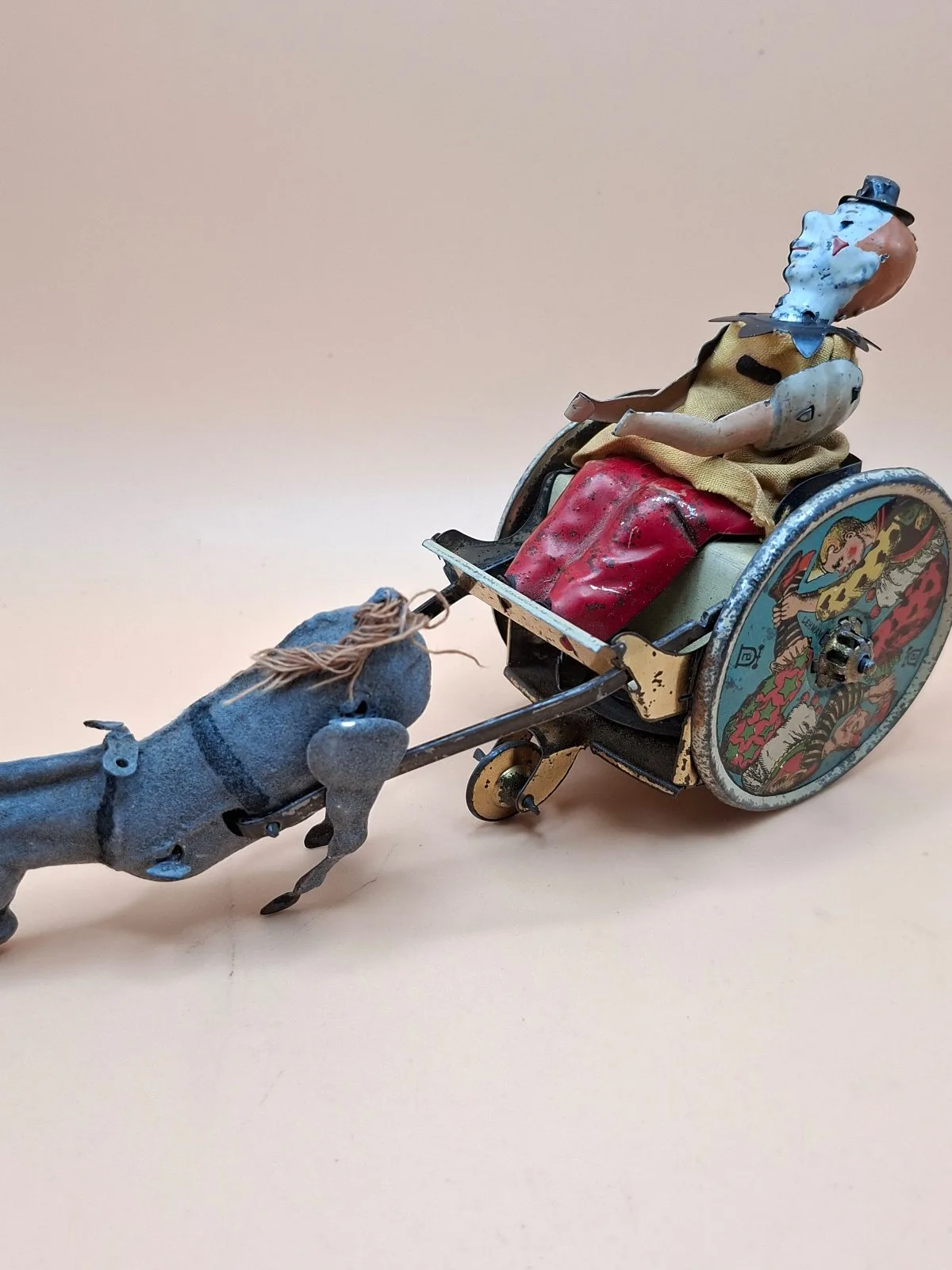Rare Antique Lehmann "Balky Mule" Wind-Up Tinplate Toy – Made in Germany (c1910) – photo 2