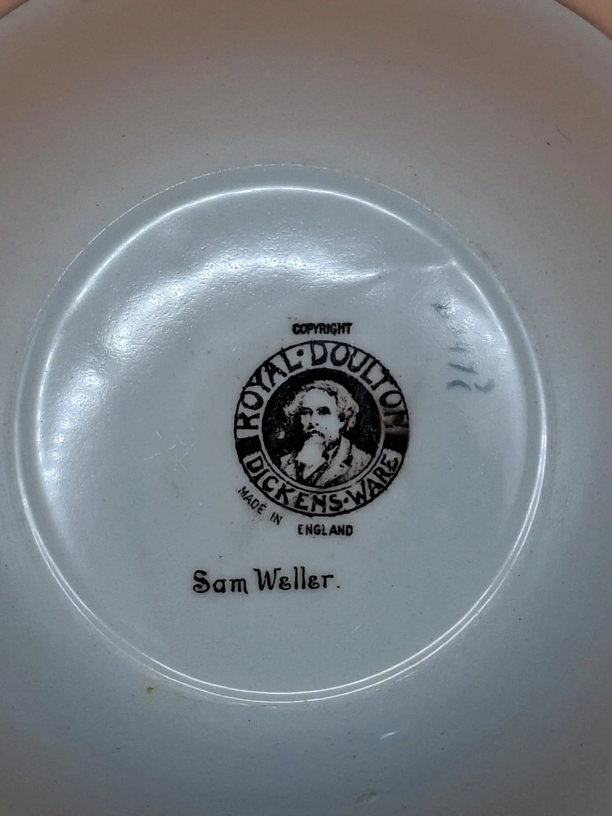 Antique 1908 Royal Doulton Dickens Ware Sam Weller Bowl D2473 First Series VGC – photo 4