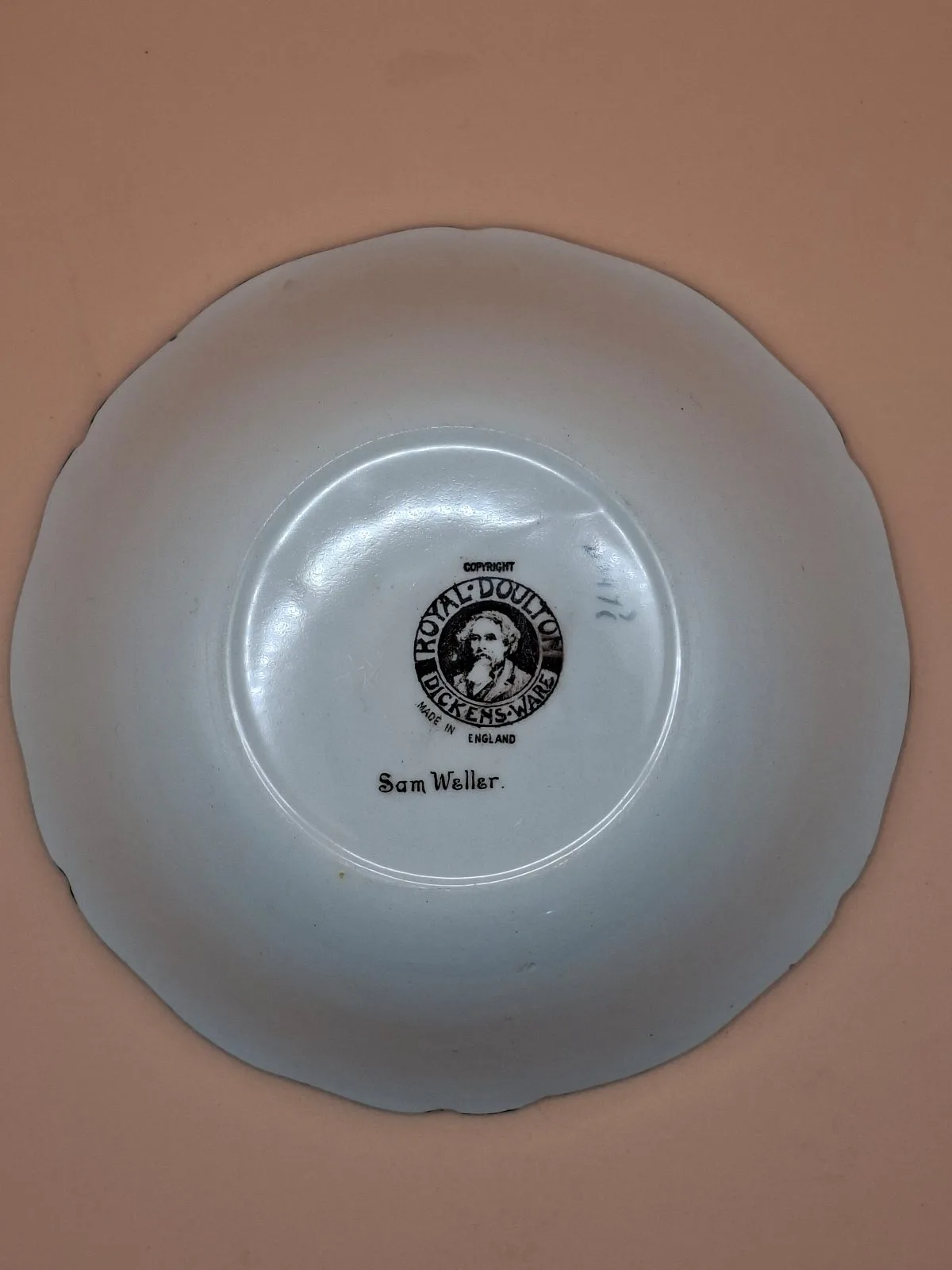 Antique 1908 Royal Doulton Dickens Ware Sam Weller Bowl D2473 First Series VGC – photo 5