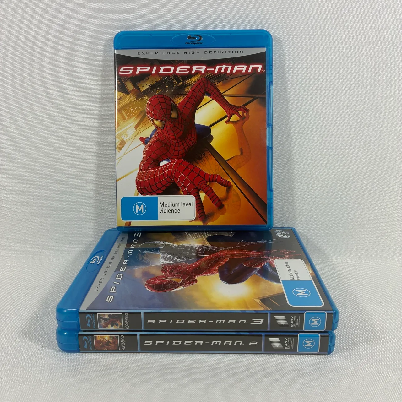 Spider-Man High Definition Trilogy 1 2 3  Blu-ray Box Set Region Free — photo 3