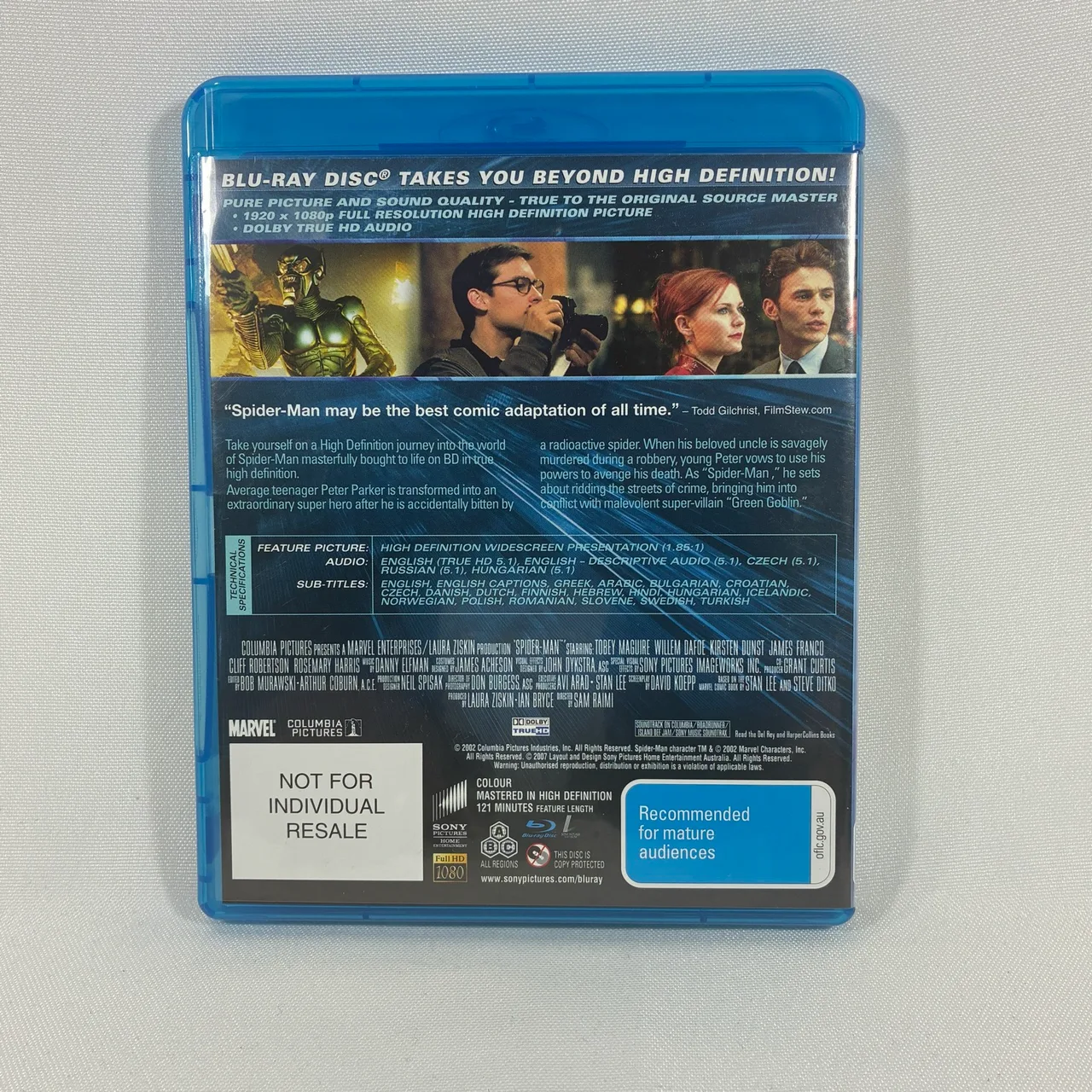 Spider-Man High Definition Trilogy 1 2 3  Blu-ray Box Set Region Free — photo 5
