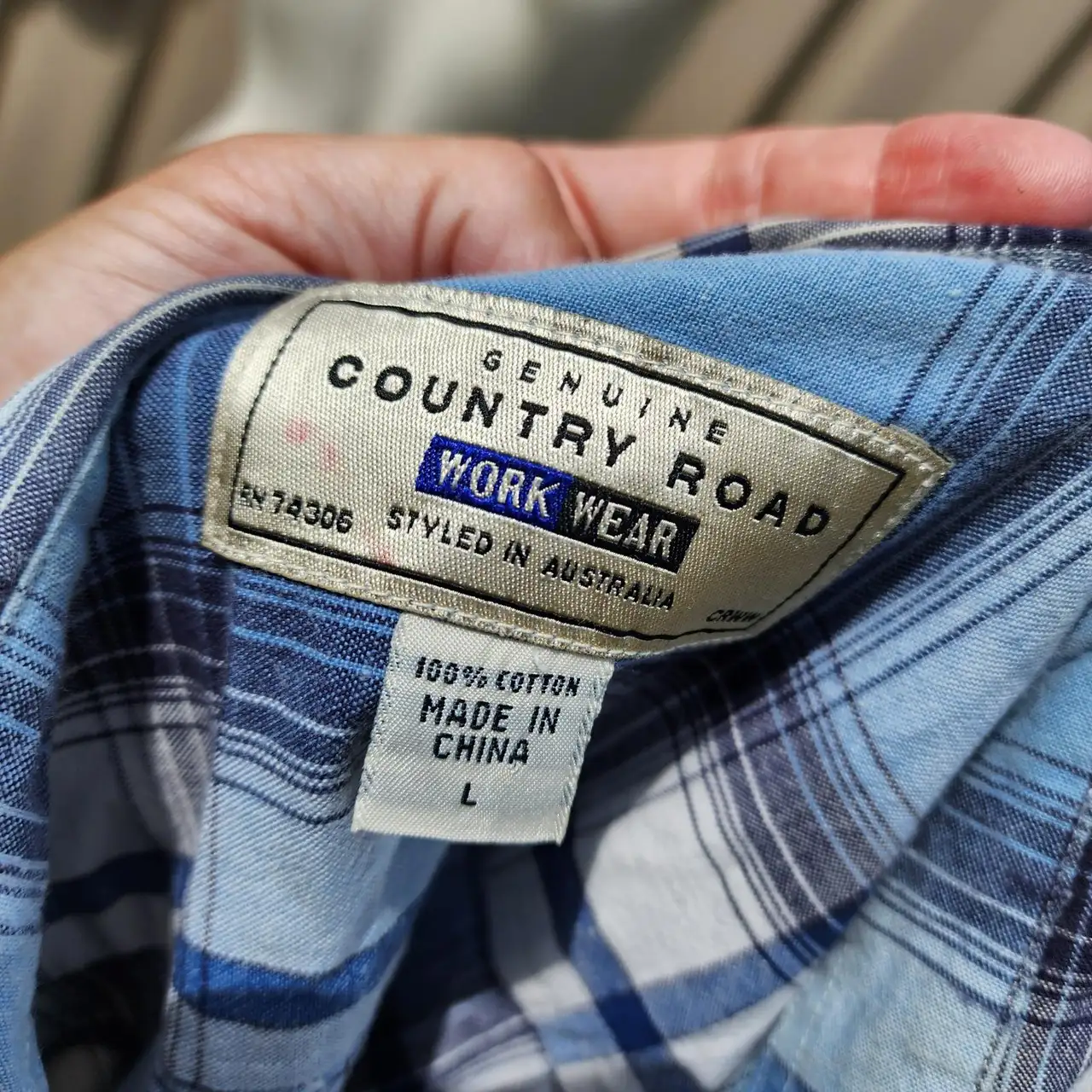 Country Road vintage l/s work shirt size large – photo 9