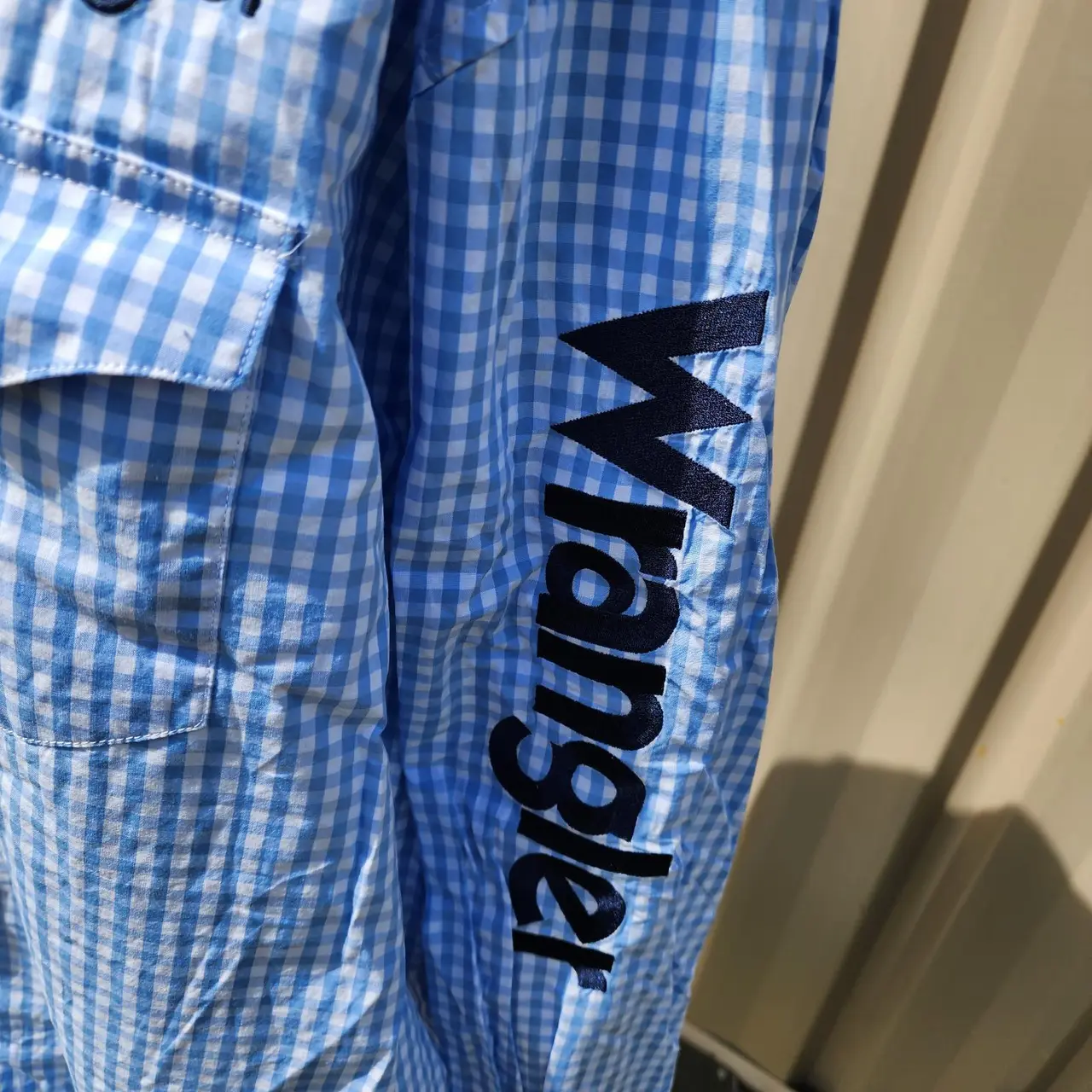 Wrangler blue white long sleeve shirt – photo 4