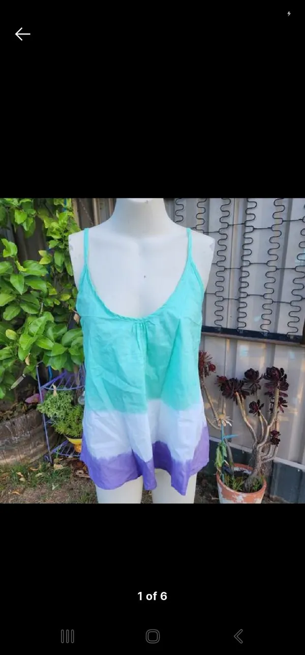 Indigo sea ombre top