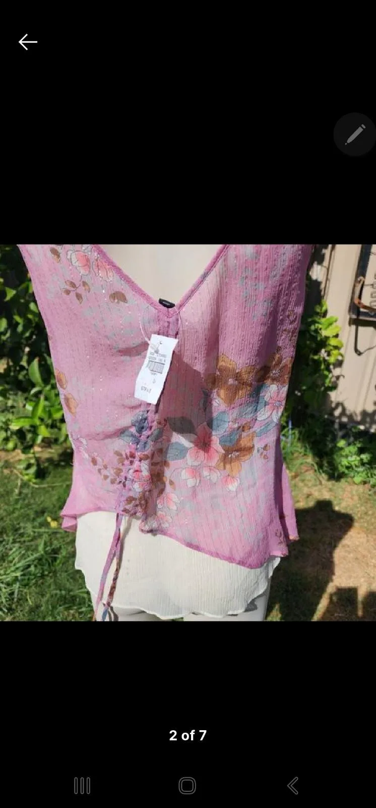 Sportsgirl y2k silk top — photo 4