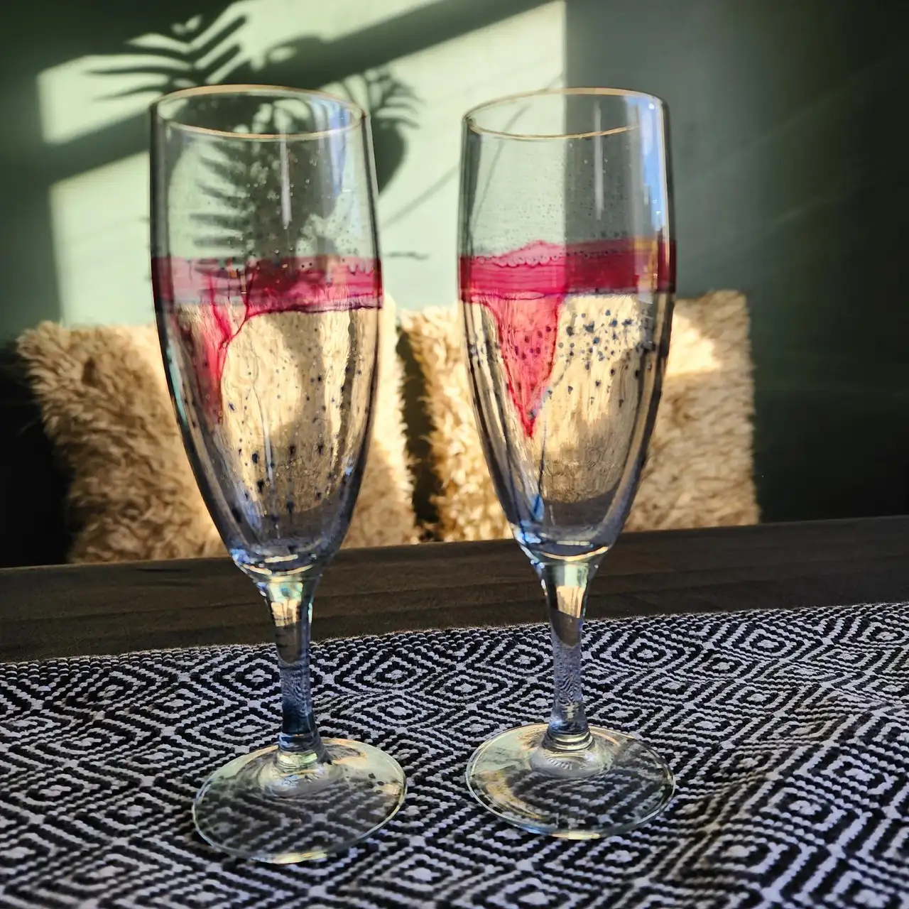 Simron hand painted / dyed glasses – photo 2