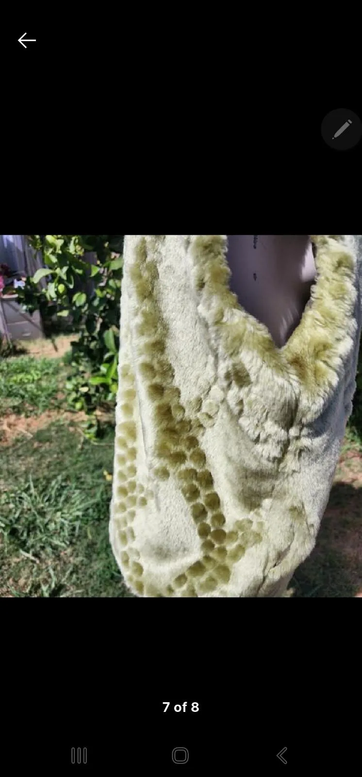 Sant design y2k faux fur vest — photo 7