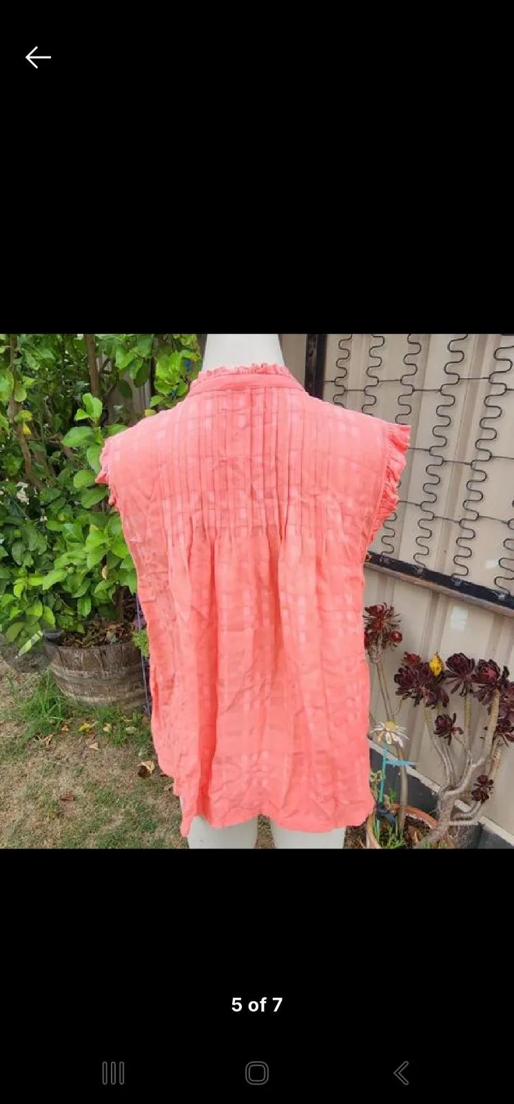 Sussan coral frill top — photo 5
