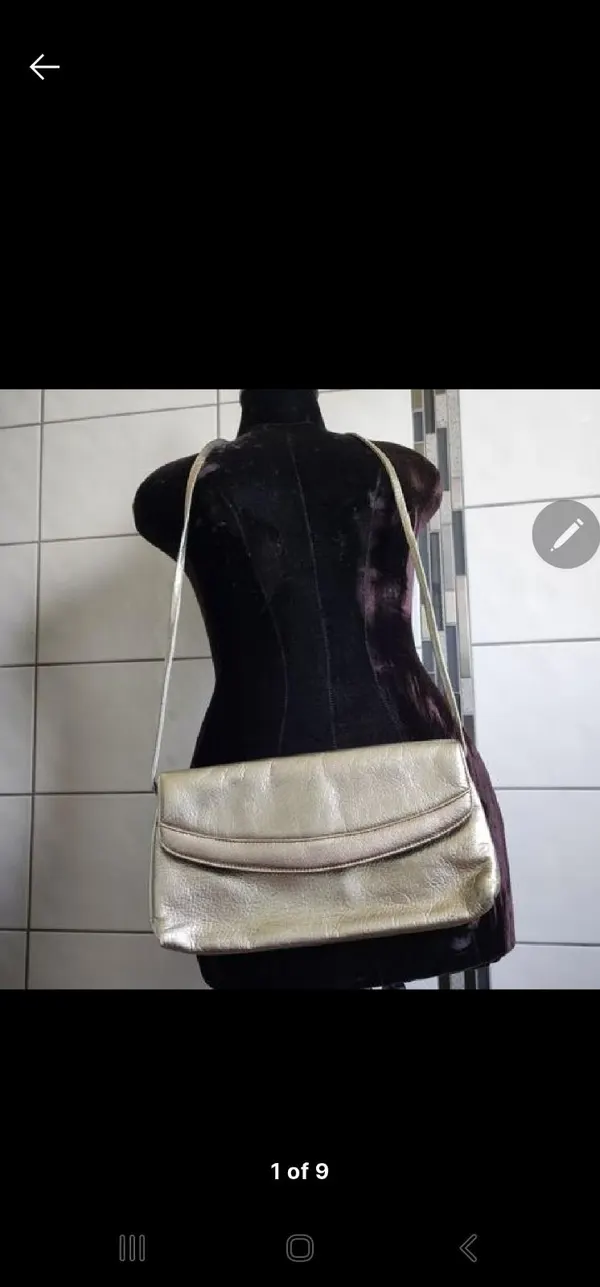 Whitney green vintage bag