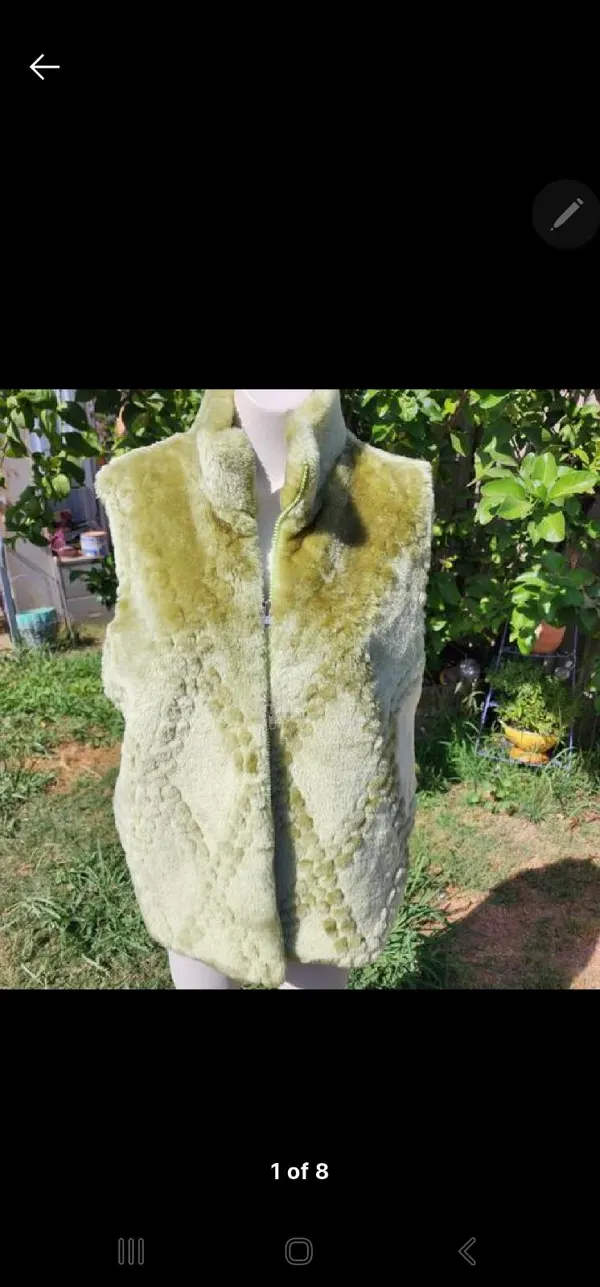 Sant design y2k faux fur vest