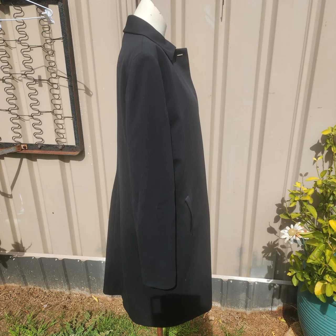 Charlie brown black long coat size 14 – photo 4