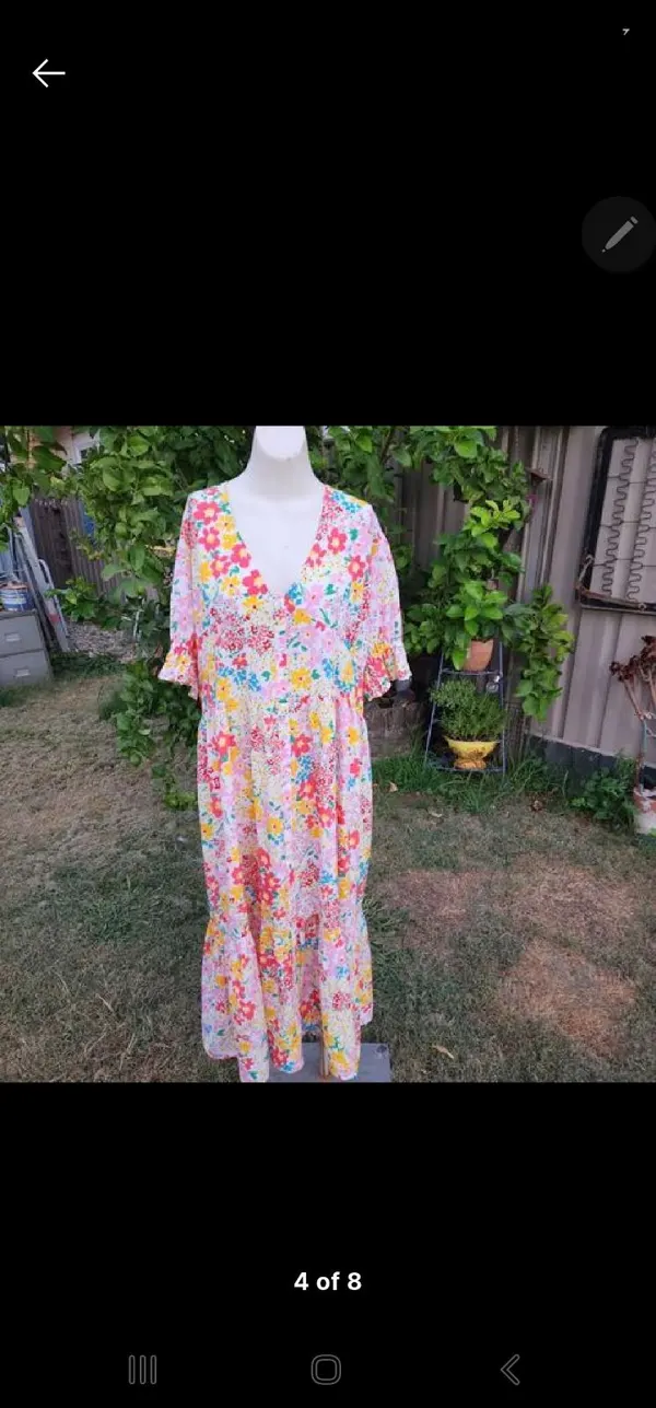 In the style " ditsy" floral maxi dress