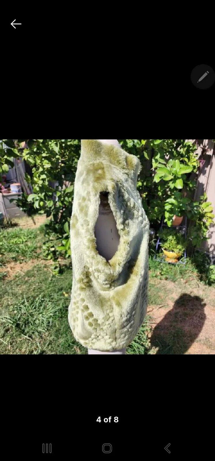 Sant design y2k faux fur vest — photo 4