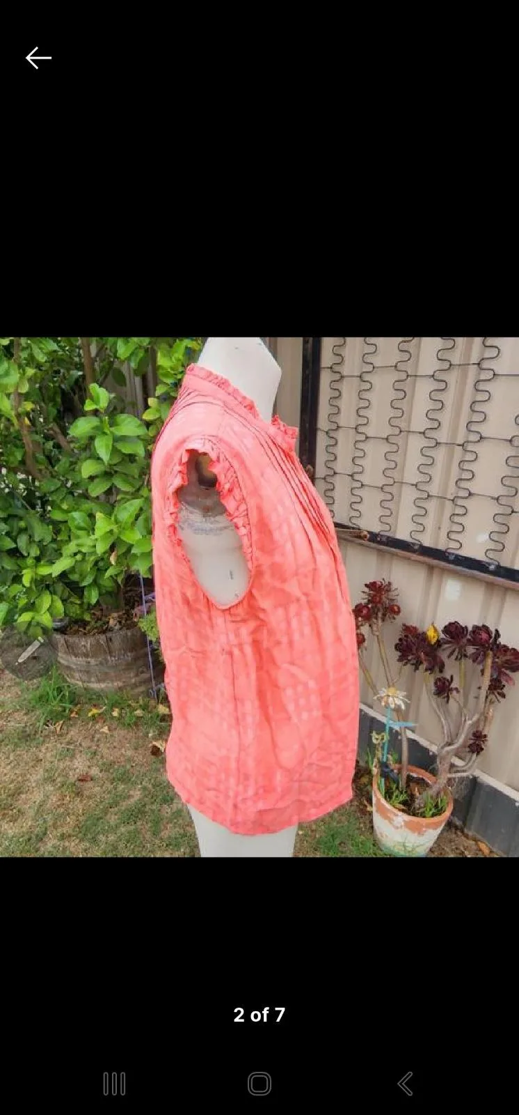 Sussan coral frill top — photo 4