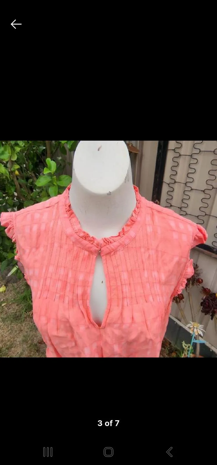 Sussan coral frill top — photo 3