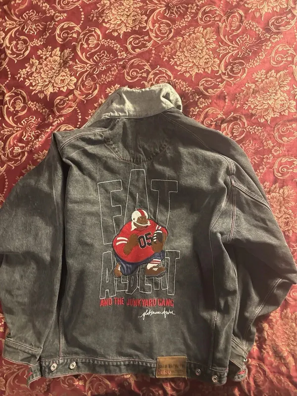Vintage Platinum FUBU Fat Albert Denim Jacket – 2000s Hip Hop Streetwear – Size