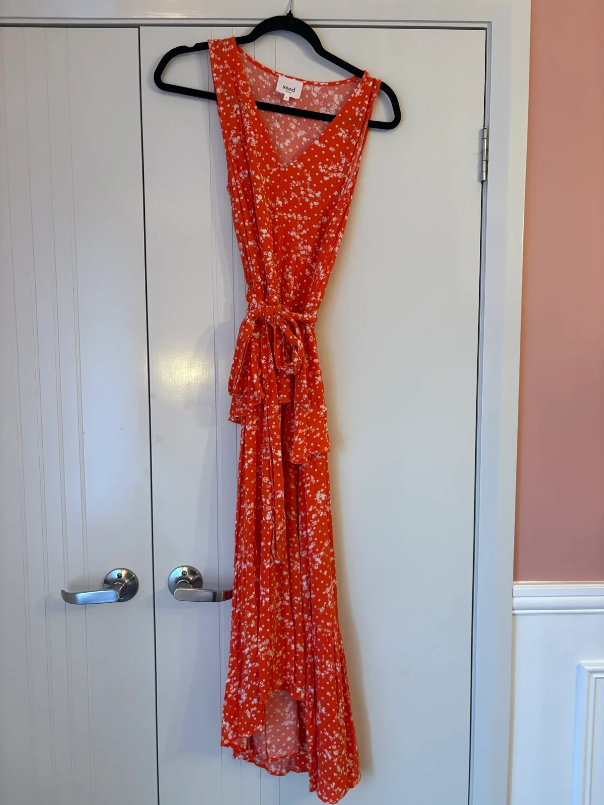 Seed Red Midi Dress Size 8 — photo 2