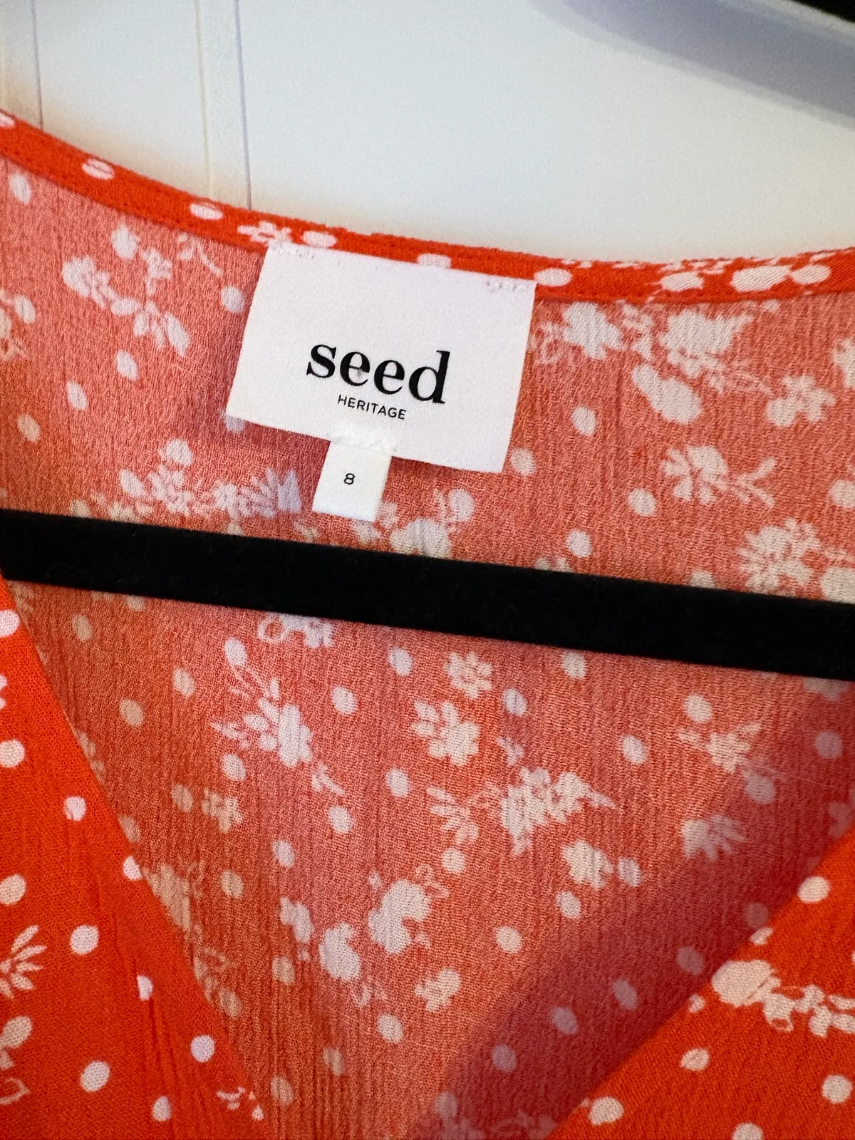 Seed Red Midi Dress Size 8 — photo 3