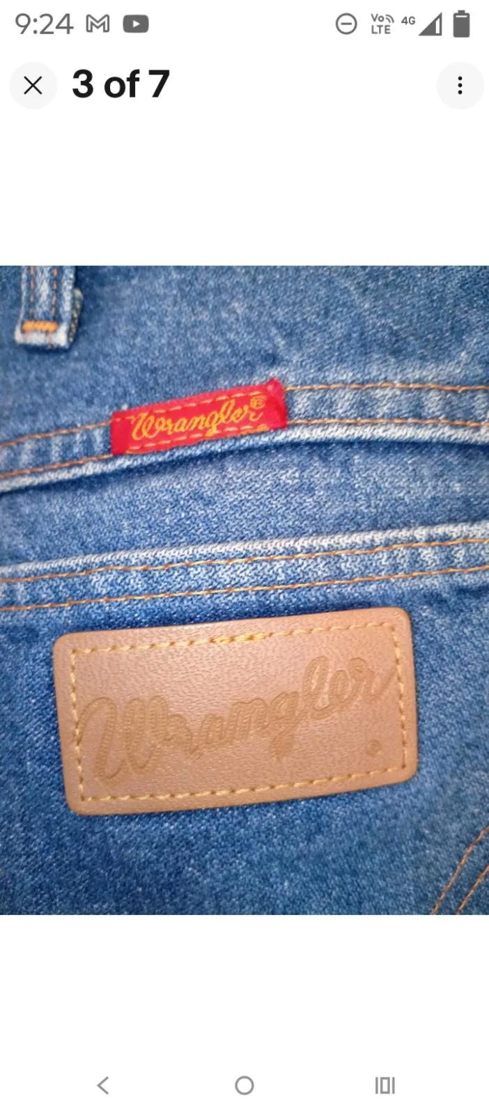 Vtg Wrangler Cowboy Cut(2 pairs) Medium Wash Jeans S 45x33 USA Made — photo 3