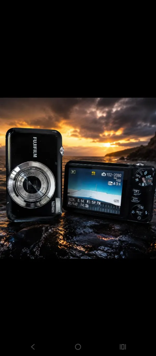 Fujifilm FinePix JV100 Digital Camera, Black