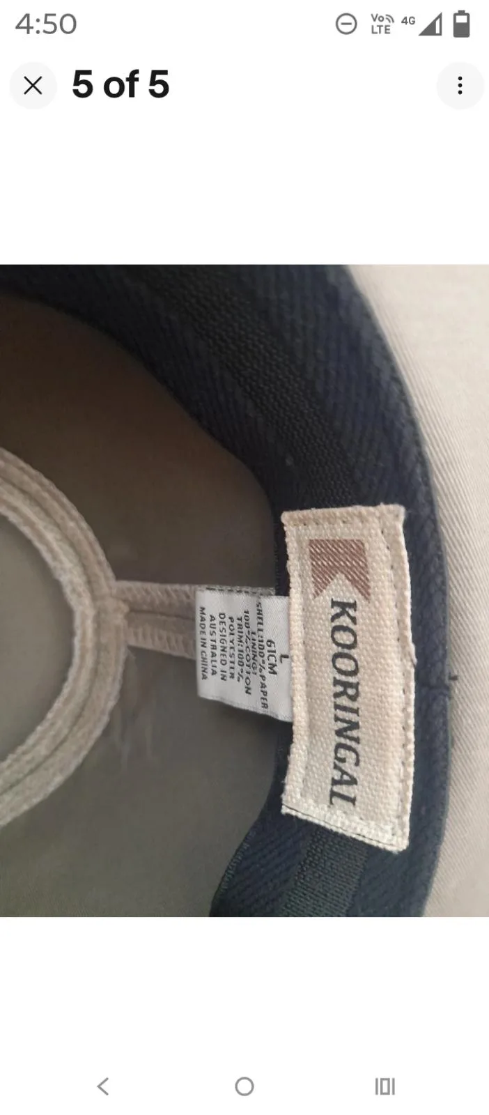 Kooringal Mens Drover Hat  L/XL 61cm — photo 5