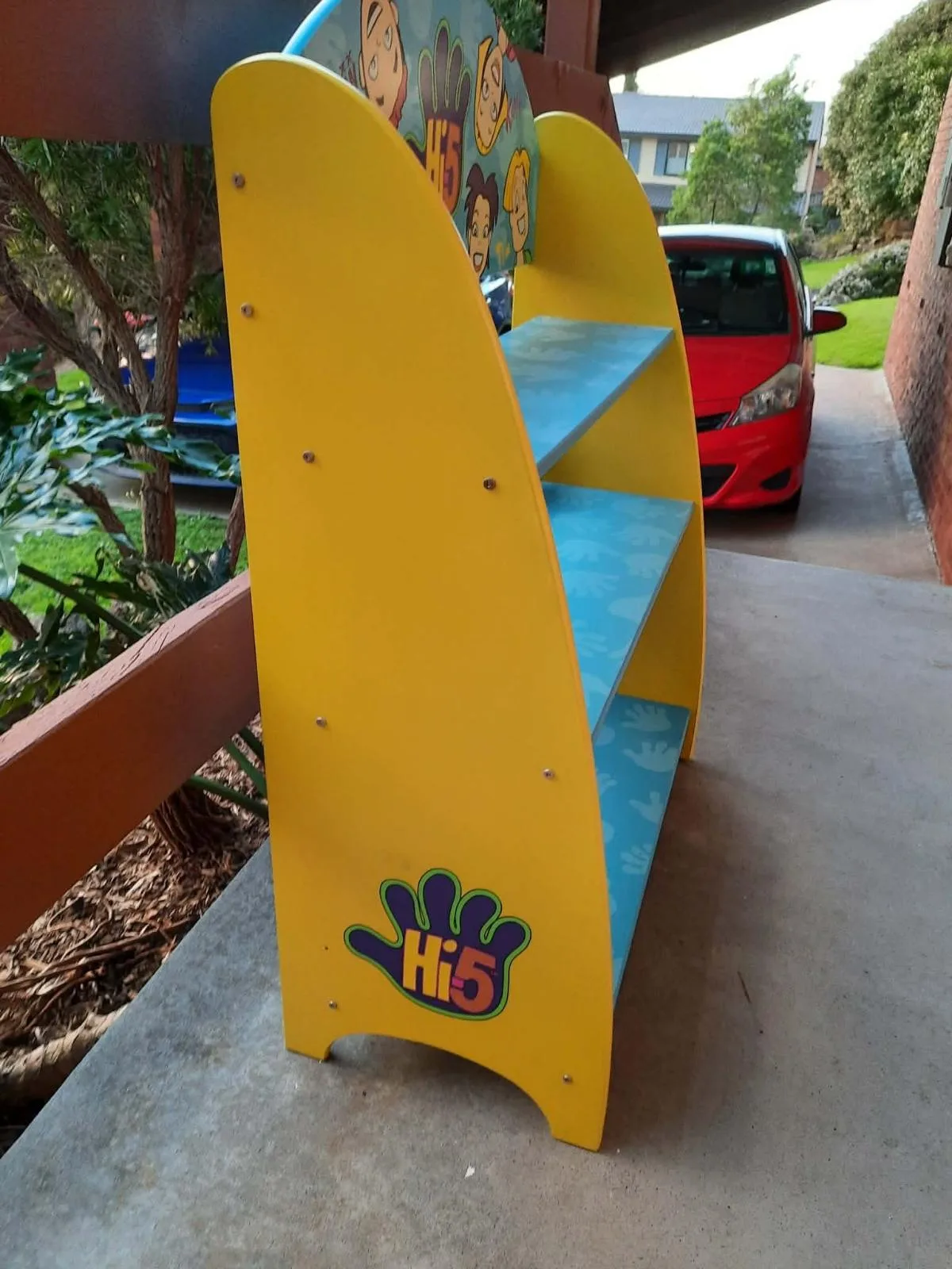 Hi 5 kids 3 tier bookshelf and chair set — photo 3