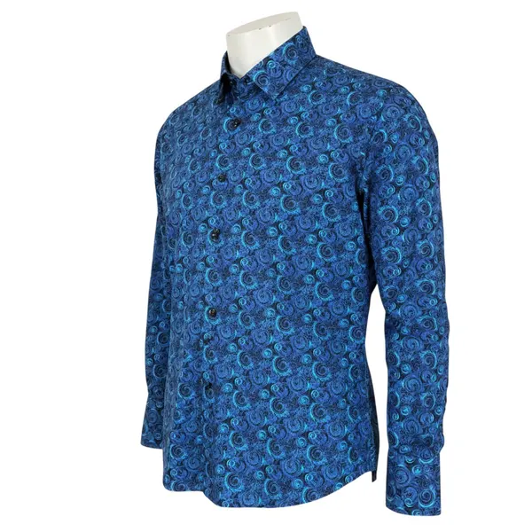 Elevate your wardrobe with the Pure Blakk men's dress shirt, tailored to fit