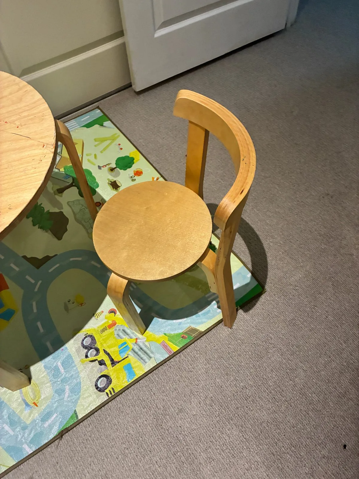 Scandinavian Bentwood Table & Chairs and Activity Mat — photo 3