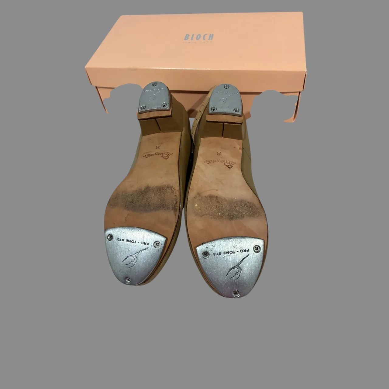 Ladies Energetiks Tan Tap Shoes near NEW, size 8 — photo 3