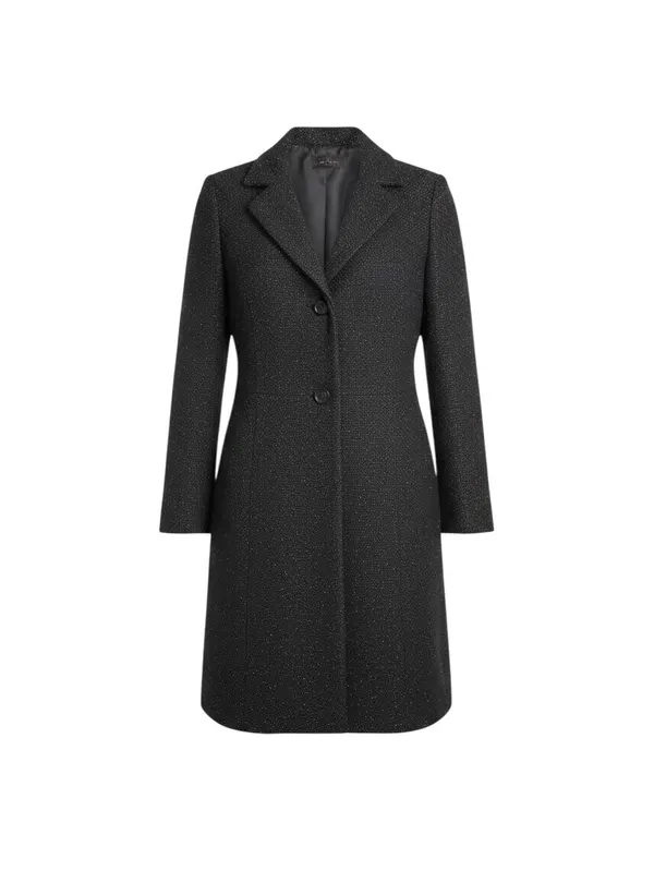 Daniel Hechter, women's black single-breasted dress coat