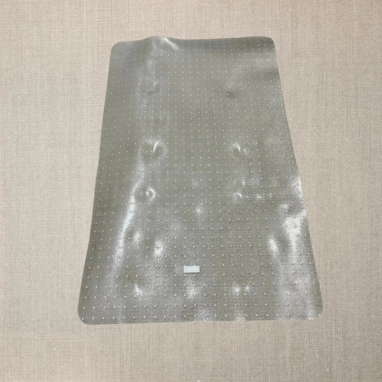 3 Carpet Floor Protectors in clear with bumps on the back to keep it in place. — photo 2