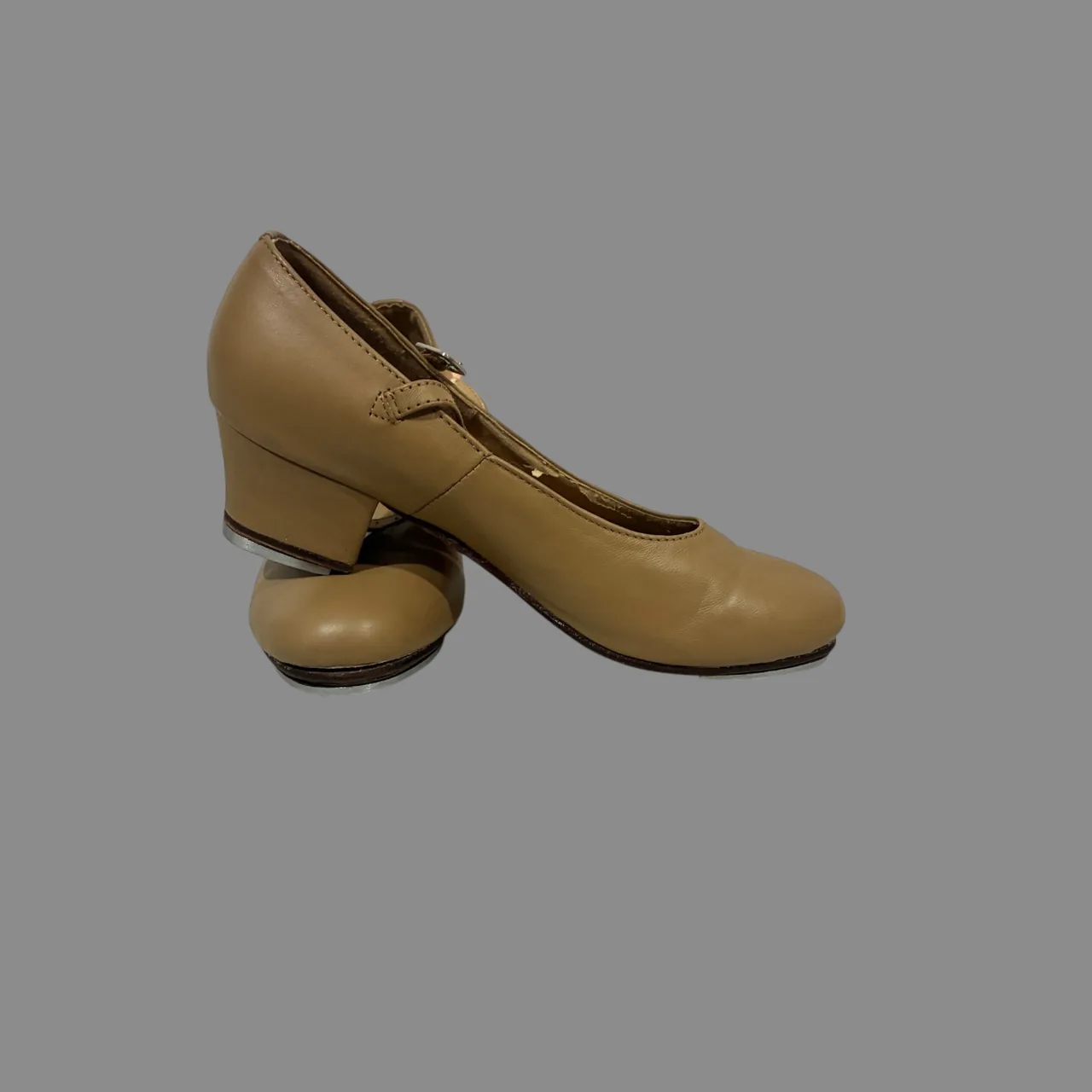Ladies Energetiks Tan Tap Shoes near NEW, size 8 — photo 2