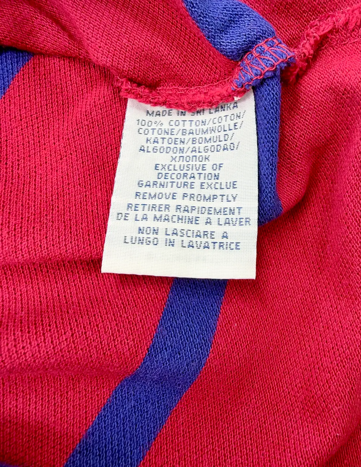 Polo Ralph Lauren Mens Red Navy Striped Green Pony Custom Fit Polo Shirt M – photo 8