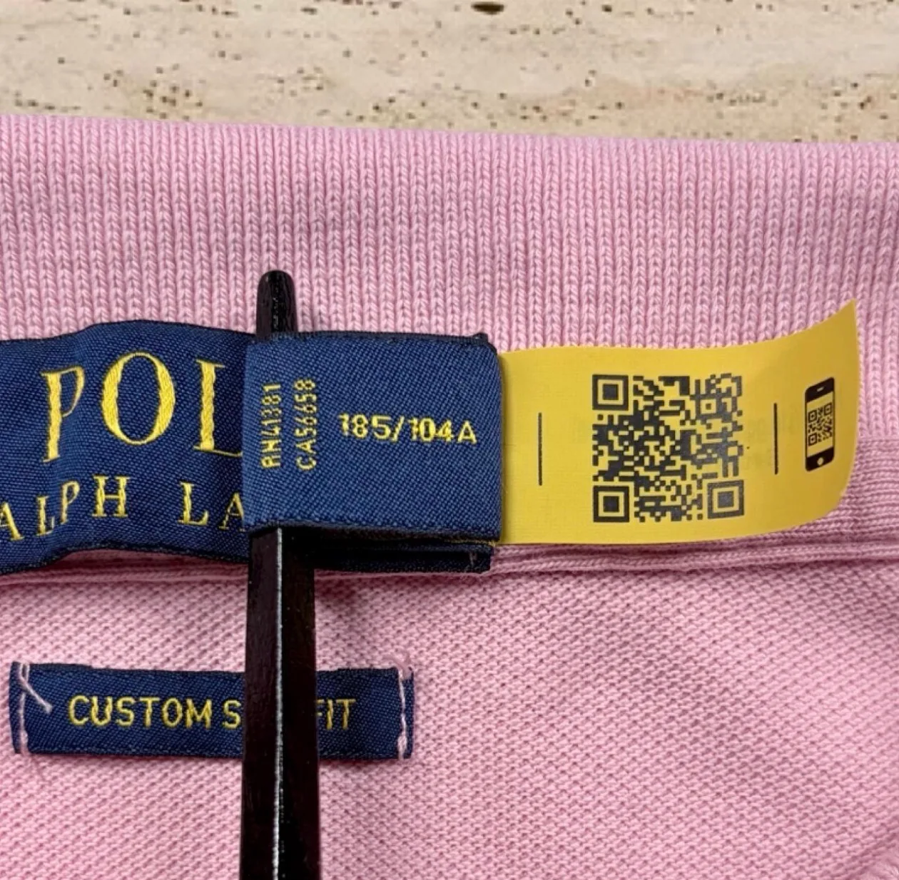 Ralph Lauren Dusty Pink Polo XL | Blue Custom Slim Fit — photo 6