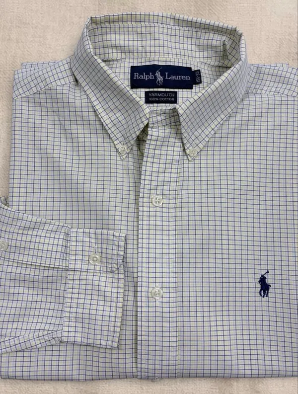 Vintage Ralph Lauren Yarmouth Check Shirt M 15½/33
