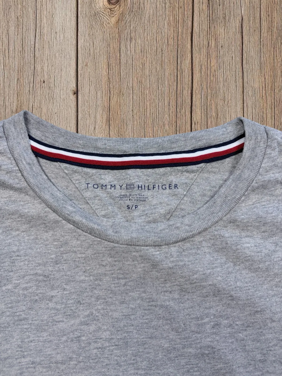 Tommy Hilfiger Men's Grey Flag Logo T-Shirt S – photo 3