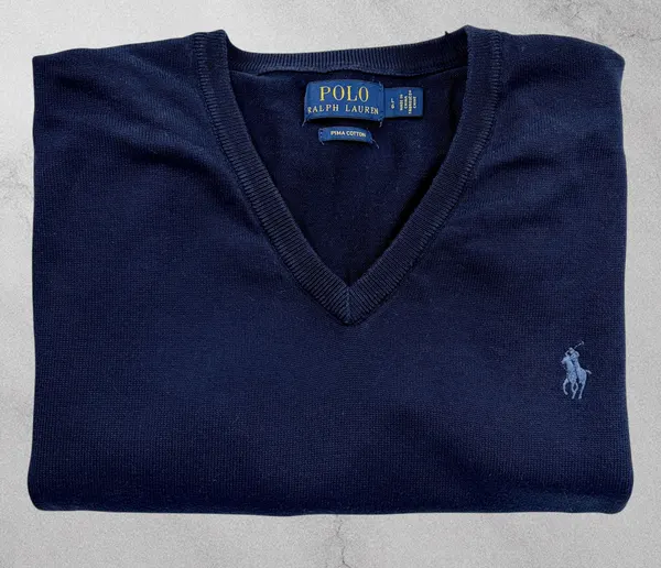 Polo Ralph Lauren Pima Cotton V Neck Jumper L