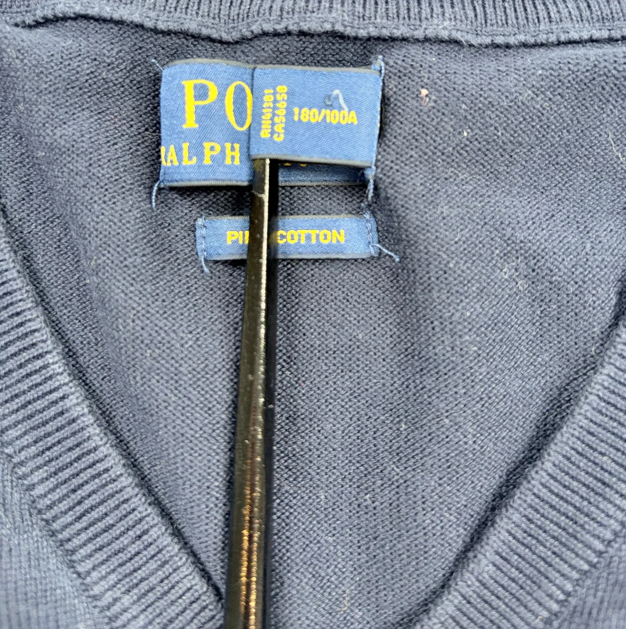 Polo Ralph Lauren Pima Cotton V Neck Jumper L – photo 4