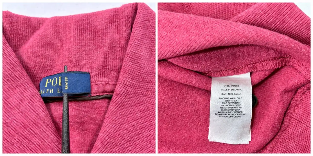 Polo Ralph Lauren Pink Shawl Collar Jumper L – photo 8