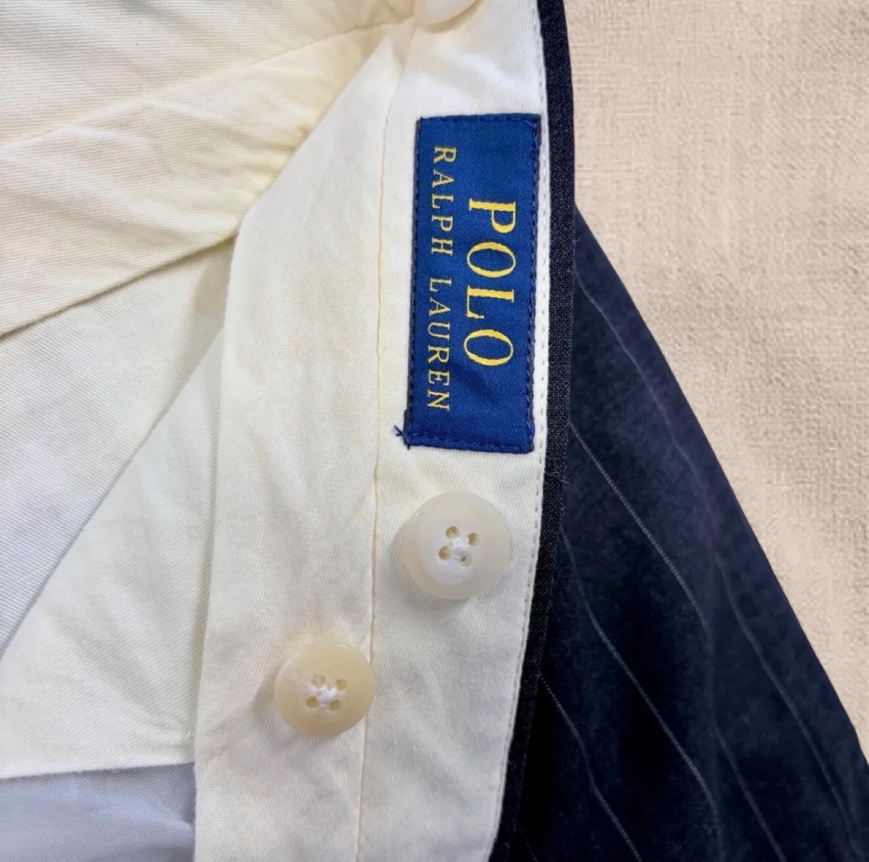 Polo Ralph Lauren Made in Italy Pinstripe Wool Trousers — photo 5
