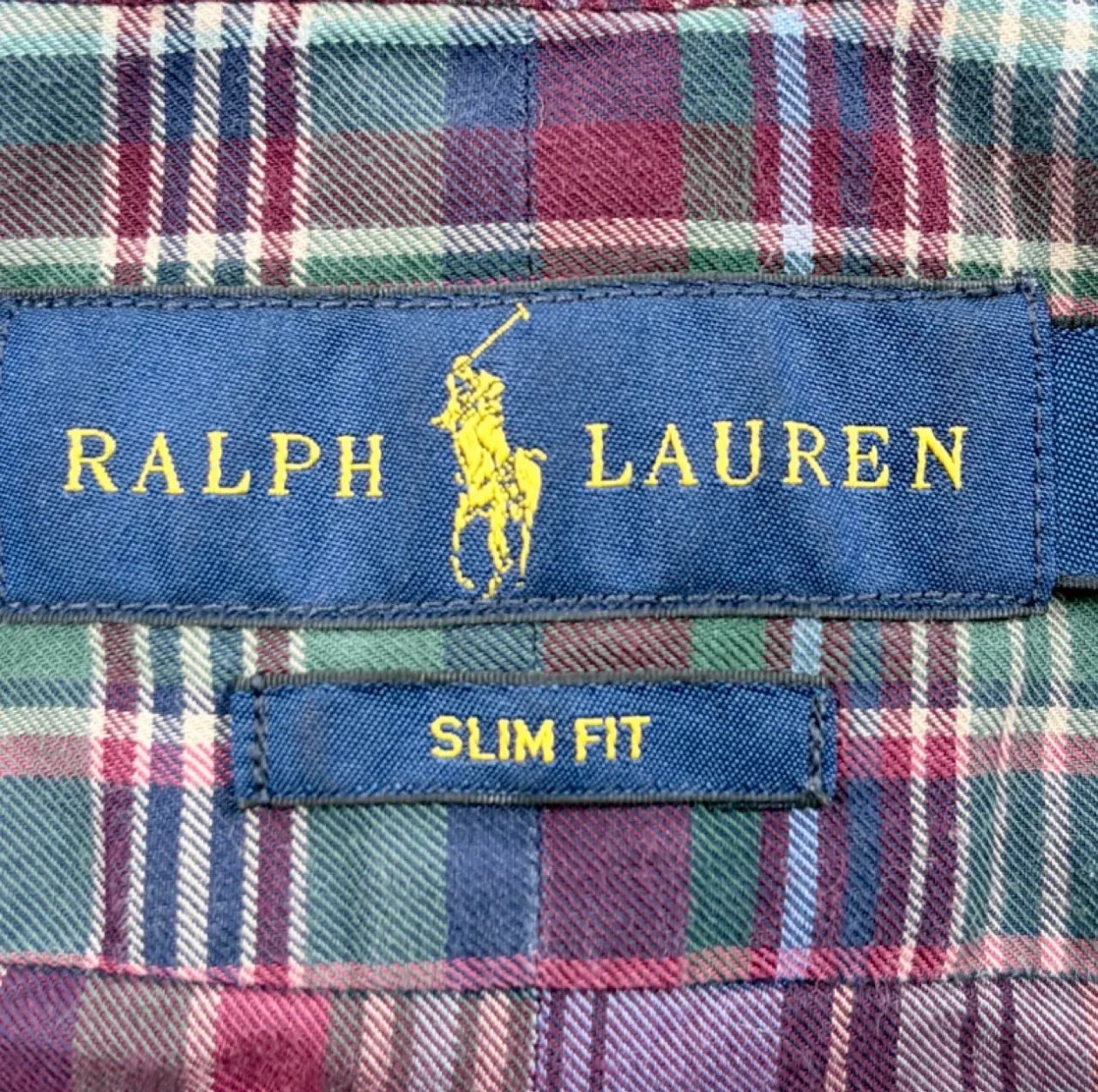 Polo Ralph Lauren Madras Plaid Slim Fit Shirt – Men’s L — photo 5