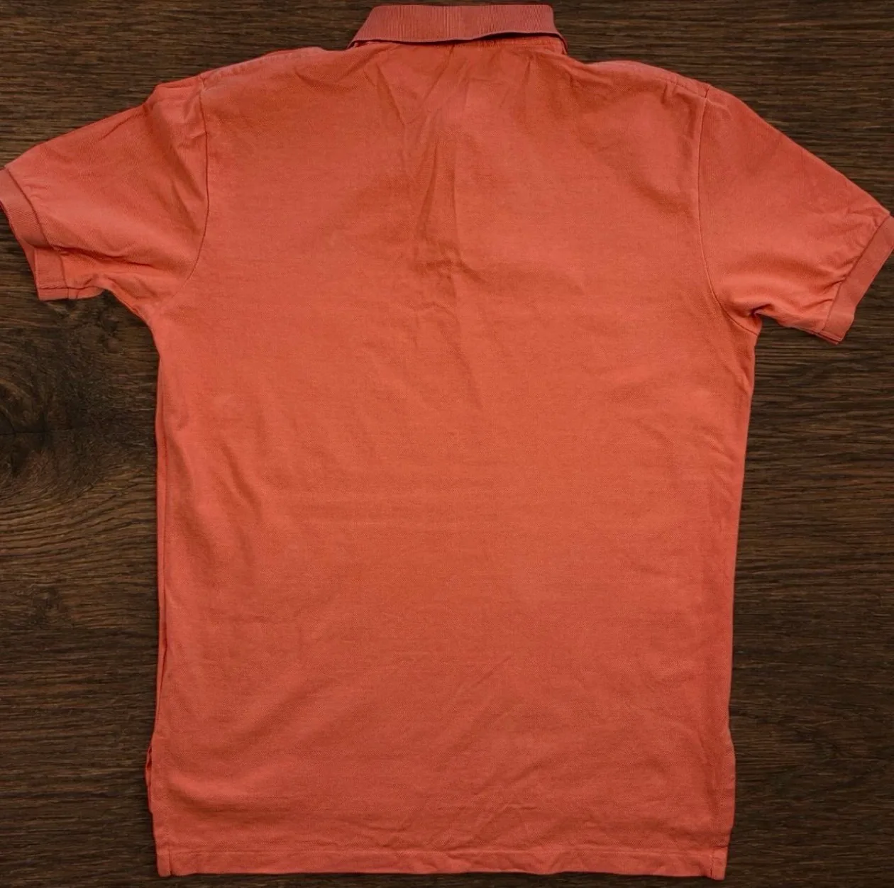 Vintage Polo Ralph Lauren Orange Green Pony Polo Shirt L — photo 4