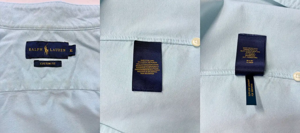Ralph Lauren Custom Fit Oxford Shirt XL Aqua Blue – photo 8